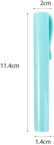 Miniatura 2 de Tijera plegable en forma de lápiz, 5 colores multifuncionales de trabajo manual Tijera de arte estacionaria DIY segura plegable tijera 2 en 1 estilo