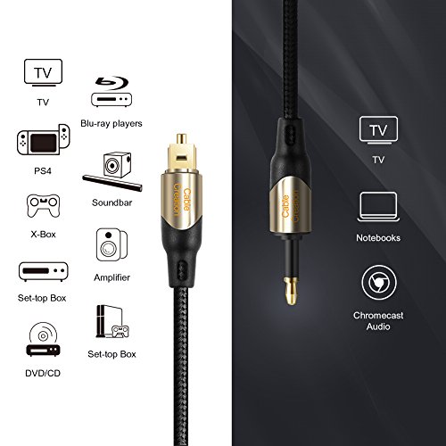 Cavo audio ottico digitale S/PDIF, con connettori