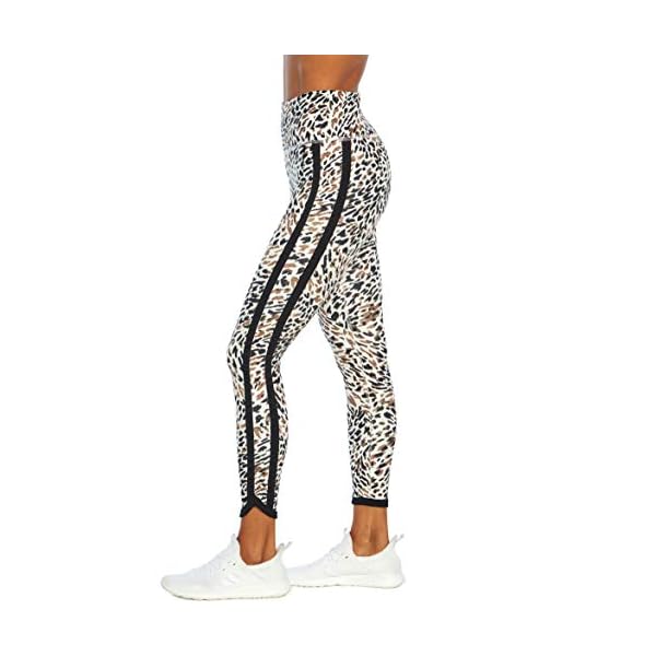 Jessica Simpson Sportswear Women's Toni High Rise Legging, White Animal Texture, Large