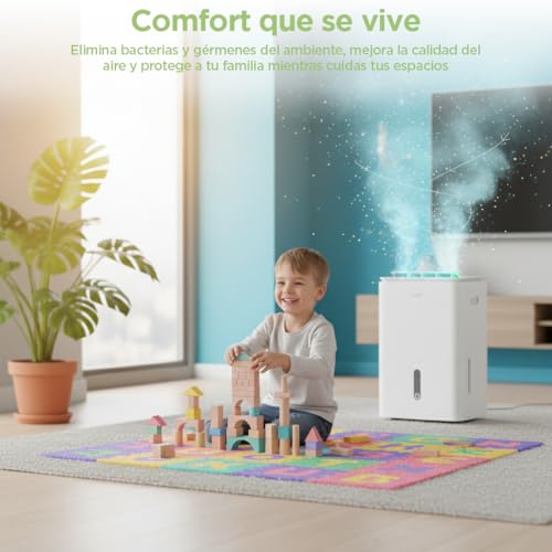 Miniatura 8 de Comfee Deshumidificador De Humedad Wifi 20l Easy Dry Interior 40 M2 100 M3 - Deshumificador Eléctrico Silencioso Con App Control - Dehumifier Bajo Consumo Con Depósito Extraible 4 Modos