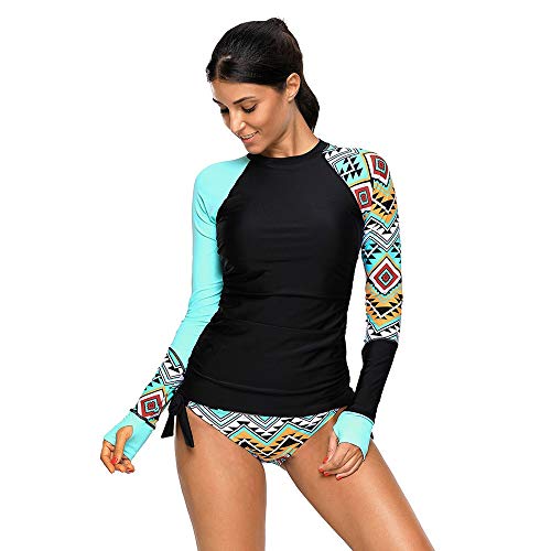 Preisvergleich Produktbild GGXX Damen Tankini BadeanzüGe High Neck Neckholder Bauchkontrolle Zweiteilige BadeanzüGe Frauen Badeanzug Zweiteilige Halfter Bikini Set BadeanzüGe