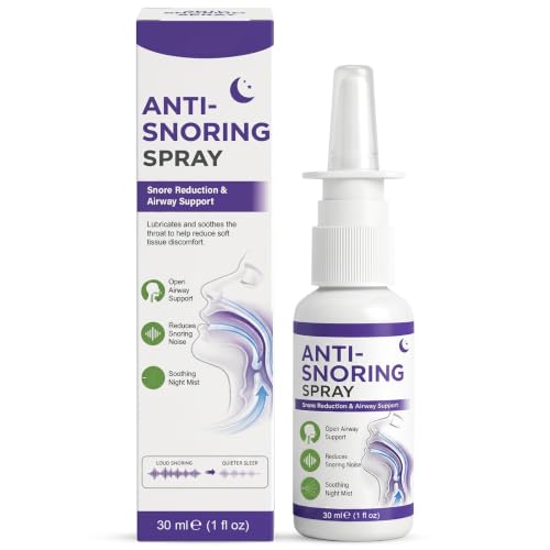 Image of Anti Snoring Spray, (30ml) Stop Snoring Aids for Women and Men, Natural Peppermint Nighttime Throat Lubrication & Airway Support, Portable Alternative to Bulky Anti Snoring Devices