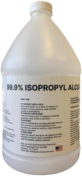 99.9% Pure Isopropyl Alcohol, 99 Percent IPA 1 Gallon, USP Grade, Made in The USA