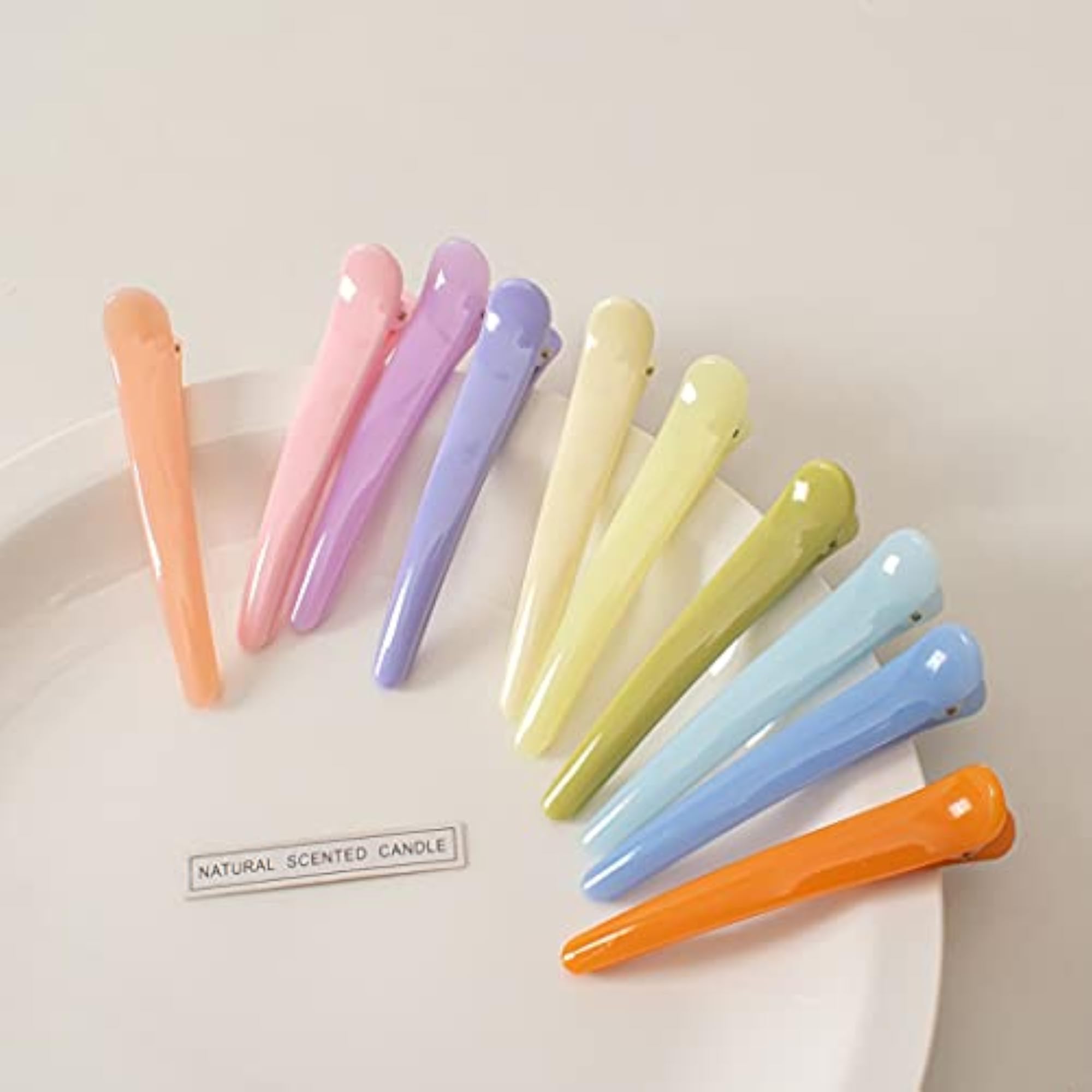 10pcs Colorful Alligator Hair Clips Set, Trendy Accessories