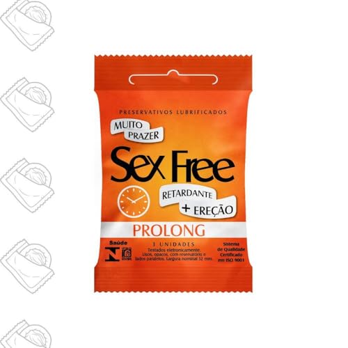 Preservativo Sex Free Prolong 3 Unidades