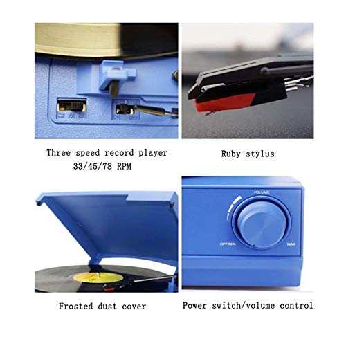 UQTE Lecteurs DVD Lecteur Disque Vinyle Moderne Gramophone 33/45/78 RPM Tourne-Disque for Jouer Bluetooth 2.0… - Les Beatles, Paul McCartney, John Lennon, RIngo Starr, George Harrison UQTE Lecteurs DVD Lecteur Disque Vinyle Moderne Gramophone 33/45/78 RPM Tourne-Disque for Jouer Bluetooth 2.0… – Image 4