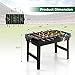 Goplus 4-in-1 Combination Game Table, 49'' Multi Game with Soccer, Air Hockey, Billiards, Pingpong Tabletop, Foosball, Pool Table for Home, Family Night, Adult Kids Gifts