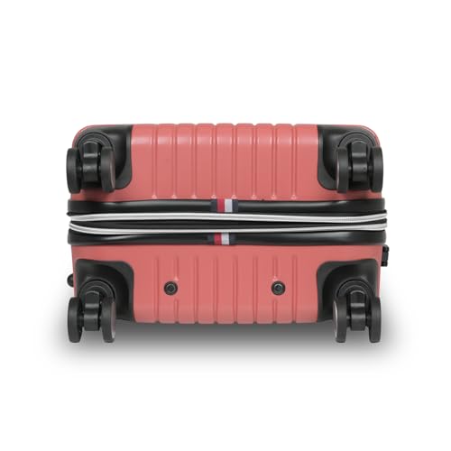 Image of Tommy Hilfiger Stanford Luggage Set of 3 (Cabin, Mid & Cargo)- Burnt Orange | Polycarbonate Hardshell Suitcase | Expandable Trolley Bags with Flushed TSA Lock, 360 Spinner Wheels & Telescopic Handles
