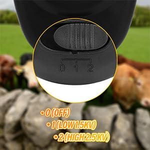 Miniatura 5 de Alerta de valla eléctrica, valla de granja elevada, cuerno eléctrico, indicador de falla de bajo voltaje, luz de advertencia de granja Outdor
