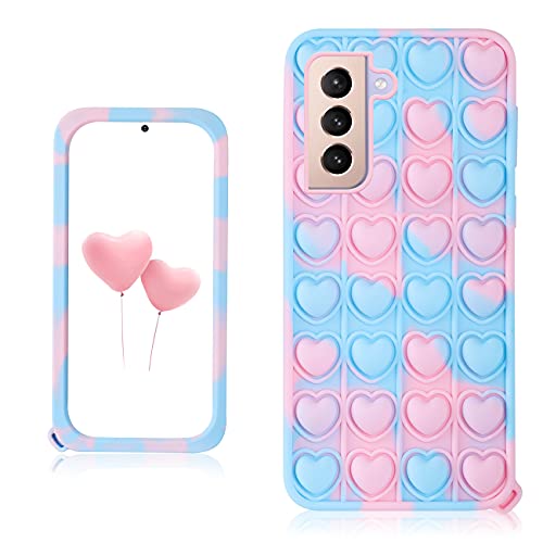 Trendy Fun for Samsung Galaxy S21 Plus S21+ Case,Silicone Cartoon Cute Cool Kawaii Fidget Unique Designer Fun Cover Cases for Boys Girls Women Men Blue Heart-for Samsung Galaxy S21 Plus S21+ Trendy Fun for Samsung Galaxy S21 Plus S21+ Case,Silicone Cartoon Cute Cool Kawaii Fidget Unique Designer Fun Cover Cases for Boys Girls Women Men Blue Heart-for Samsung Galaxy S21 Plus S21+