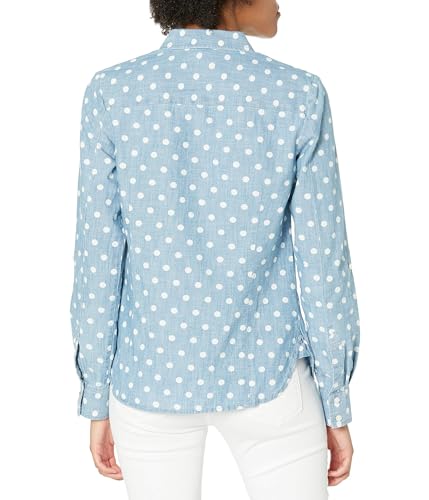 Tommy Hilfiger Women's Classic Long Sleeve Roll Tab Button Down Shirt (Standard and Plus Size)2