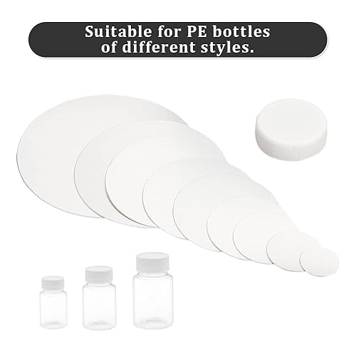 Miniatura 5 de Revestimientos de tapa de PE, sello de botella de papel de aluminio, sellador térmico de inducción de 0.945 in para botellas de vidrio de plástico