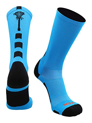 Image of TCK Lacrosse Socks Midline Lacrosse Stick Logo Crew Socks Men Boys Girls Women