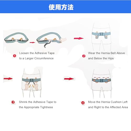Faja Hernia Inguinal Ajustable para Apoyo Único o Doble miniatura 4