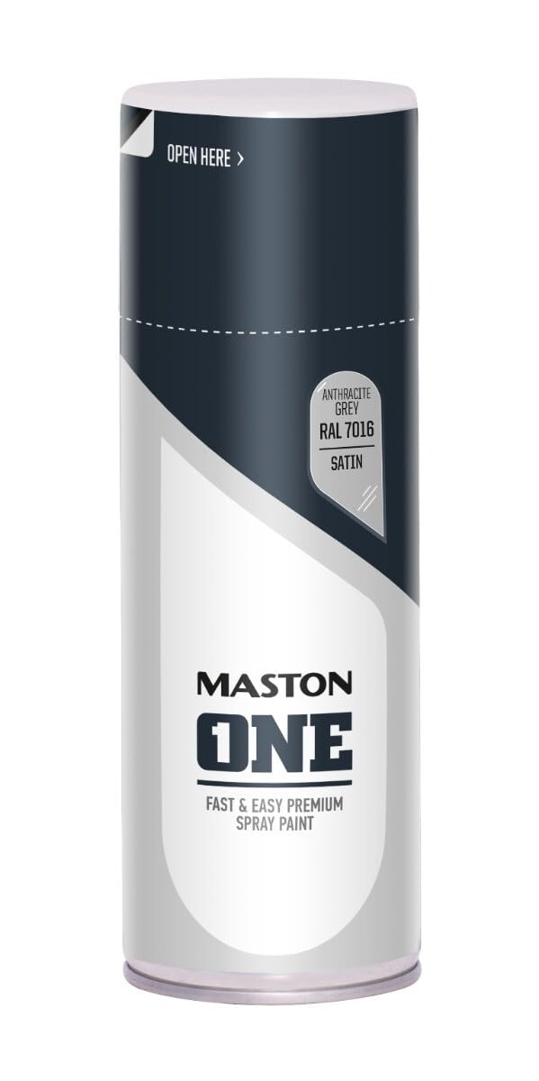 MASTON One Spuitlak Zijdeglans Antraciet Grijs (RAL 7016) 400 ml