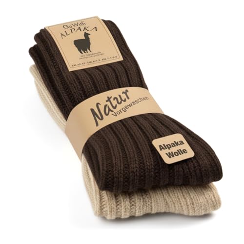 Chaussettes alpaga hiver épaisses GoWith : confort thermique haut de gamme