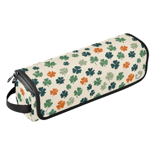 Bolsa organizadora multicolor beige Clover para herramientas de cabello, resistente al calor, diseño 2 en 1