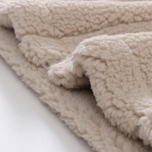 Girls Fleece Sherpa Jacket Full Zip Warm Coats Solid Color Thicken Winter Windproof Outwear Casual Jackets With Pocket4