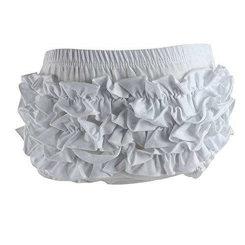 Image of VduanMo Basic Cotton Diaper Cover Baby Bloomers with Ruffle