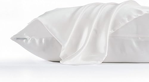 Miniatura 6 de DISANGNI Funda de almohada de seda de morera 100% natural para cabello y piel con cremallera oculta 22 Momme ambos lados funda de almohada de seda