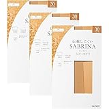[グンゼ] タイツ SABRINA サブリナ シアータイツ 30デニール 伝線しにくい 同色3足組 レディース ナチュラルベージュ L-LL