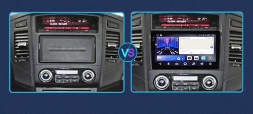 Radio de coche para Mitsubishi Pajero 4 multimedia V80 Android Auto y WiFi Bluetooth 2