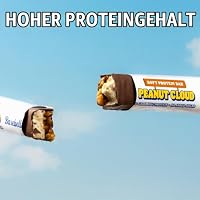 Barebells Proteinriegel Peanut Cloud – High Protein Snack (16g Protein), ohne Zuckerzusatz, Schokolade Erdnuss Karamell Marshmallow, Soft Protein Bar, Protein Snack (12er Pack) – Ansicht 3