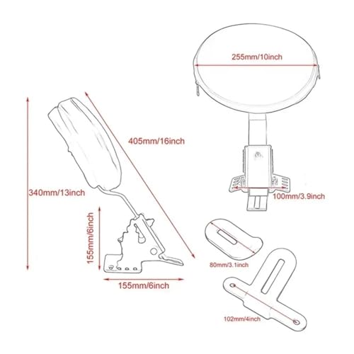 Dossier passager moto pour voyager en Touring Road Street Glide - 5