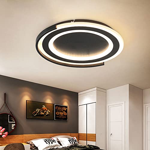 Plafonnier à anneaux multiples moderne LED et lampe de plafond créative