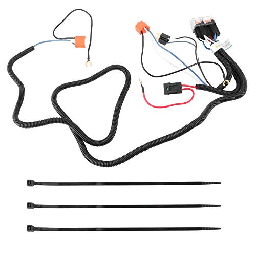 Headlight Relay Wiring Harness Kit High Performance Headlamp Booster Brightener for Car Headlights Upgrade ABS Copper Material 2PCS Lights Port (12v2 Light)