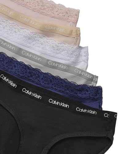 Calvin Klein Girls' Bikini with Lace Band 6 Pack3