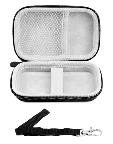 Image of QWORK Grey Portable Microscope Case -2 Pack- Compatible with Carson MicroBrite Plus 60x-120x - Dust-Proof Carry Storage Holder with Zipper Mesh Pocket, Elastic Belt for Secure Transport