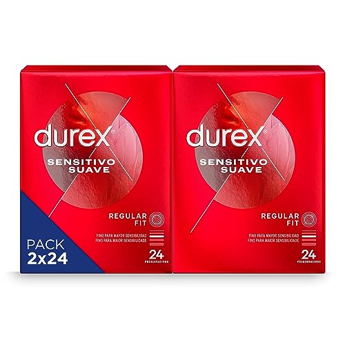 Durex Preservativos Ultrafinos Sensitivo Suave - 48 Condones Durex Preservativos Ultrafinos Sensitivo Suave - 48 Condones