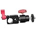 CAMVATE Camera 15mm Rod Clamp Adapter Articulated Mini Ball Head with 1/4"-20 Thread Screw