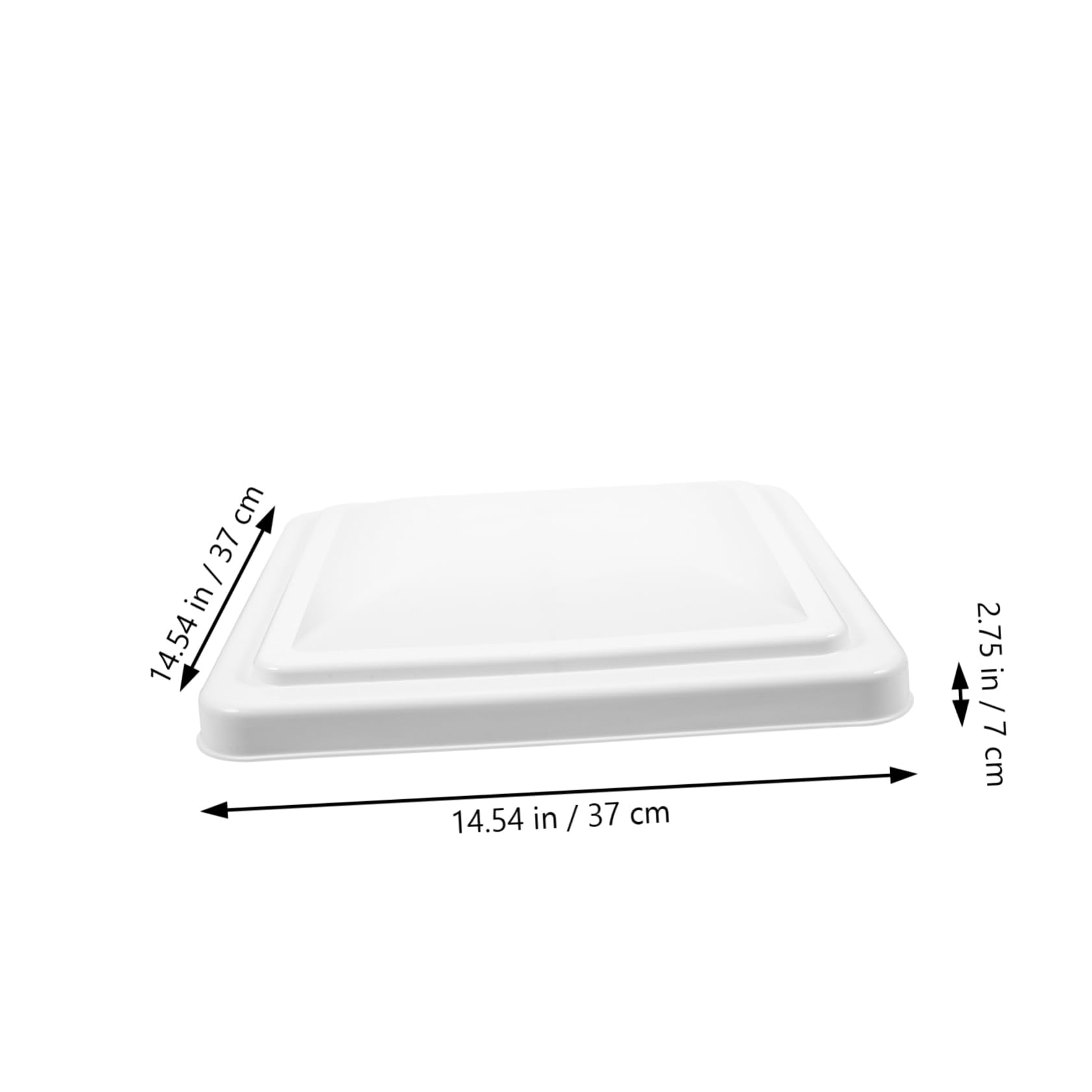 GALPADA Copertura in Plastica per Tetto Camper di Ventilazione 14x14 Pollici Installazione Semplice Bianco per Rv Bagno e Area Ventilata