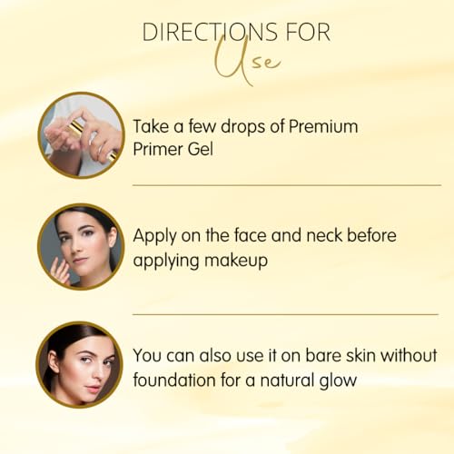 Image of COLORESSENCE Premium Primer Gel, 30ml | For All Skin Types | Minimizes Pores | Long Lasting | Matte Finish | Waterproof | Infused with Vitamin E