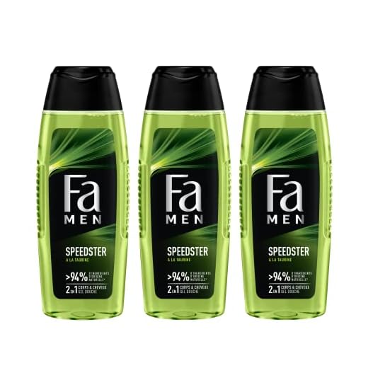 Fa – Champú – Ducha – Speedster – Bote 250 Ml – Juego de 3