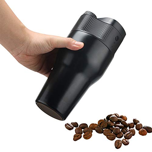 CAICAIL Machine À Café Électrique, Capsule Et Poudre Machine À Café À Capsule Portable À Double Usage pour Voiture Électrique (avec Batterie Rechargeable Et Câble De Données USB) Cover