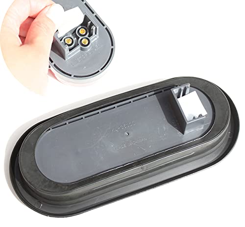 Autosmart 2Pcs Red Oval Sealed Led Turn Signal And Parking Light Kit With Light, Grommet And Plug For Truck, Trailer (Turn, Stop, And Tail Light) #TOP5