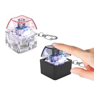 LED Light Up Keyboard Klicks Spielzeug 1-Key Keycap Tester Für Stressabbau Und Sensorische Stimulation Bei Der Entwurfs Von Angstlinderung Gadget