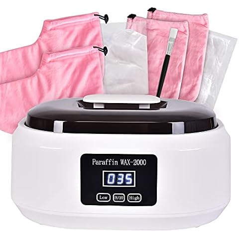 Paraffin Wax Machine for Hand and Feet, Wax Paraffin Bath Wax Warmer Quick Heating, Touchscreen 3000ML Paraffin Wax Pot, Paraffin Bath Machine for Spa & Arthritis Moisturizing(no wax included) Cover