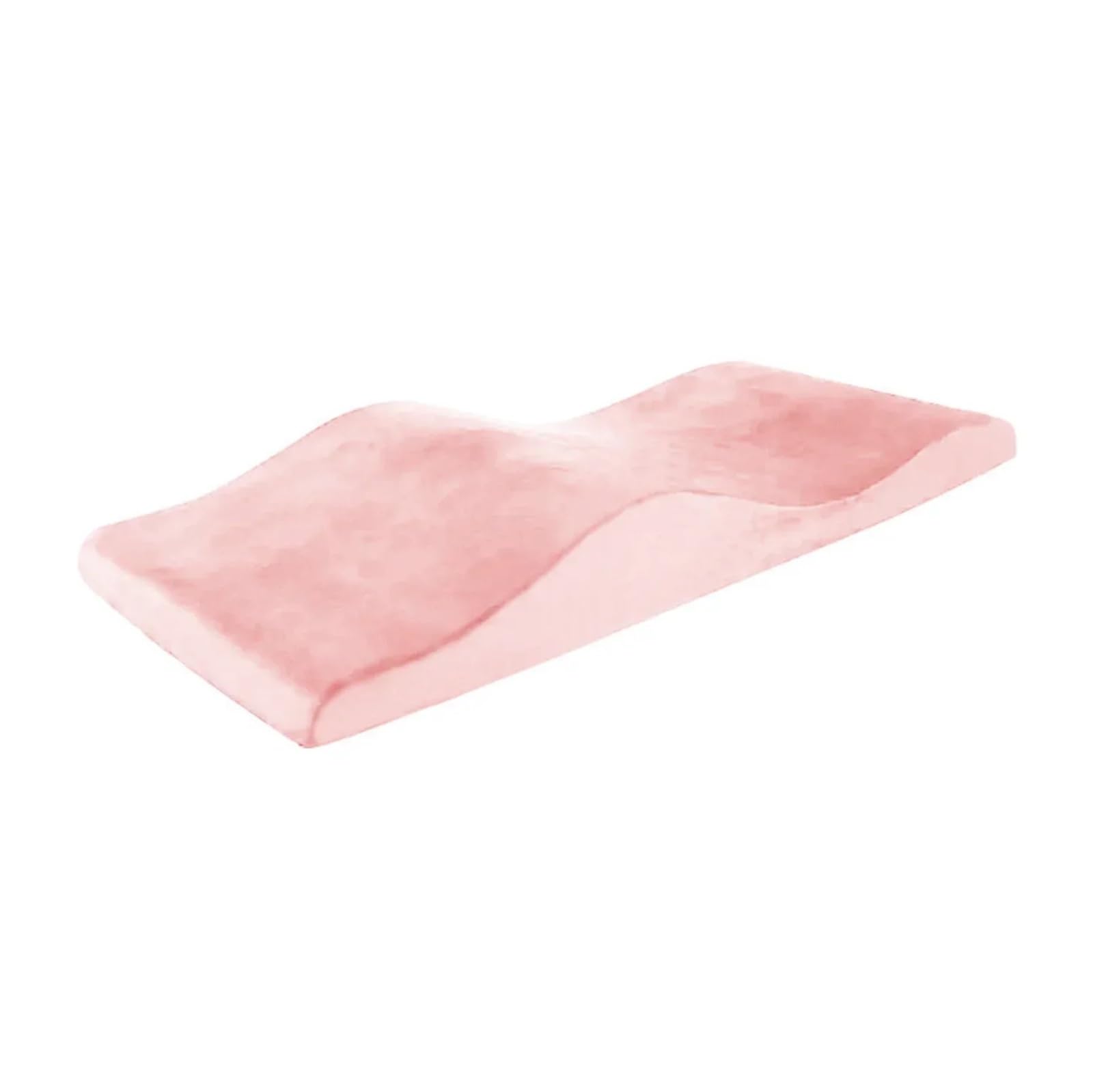 Curved Mattress Bed Topper Curved Extension Lash Topper Massage Table Eyelash Mattress Bed For Beauty Salon(Pink Mattress)