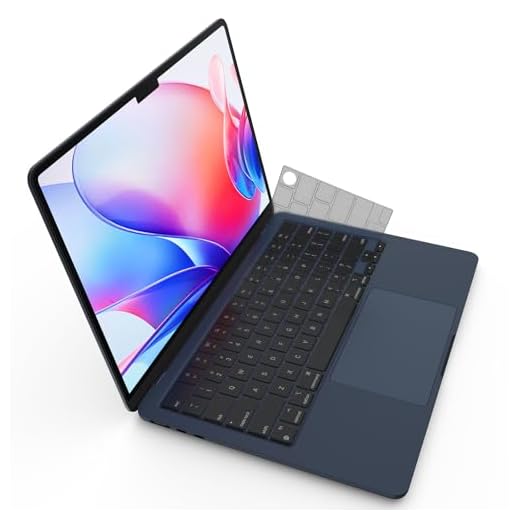 Premium Ultra Thin Keyboard Cover Protector, Compatible with 2025-2021 M5/M4/M3/M2/M1 Pro/Max MacBook Pro 14/16, M4/M3/M2 MacBook Air 13/15, US Layout, Surround Touch ID