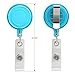 ljdeals Retractable Badge Holder ID Badge Reel Clip On Card Holders, Assorted Colors, Pack of 10