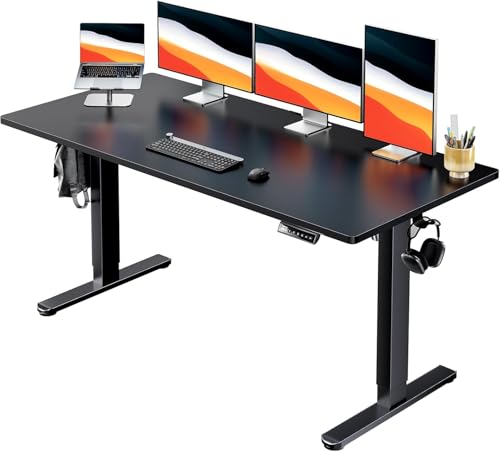 Amazon | ErGear 電動 昇降デスク 一枚板 スタンディングデスク 幅