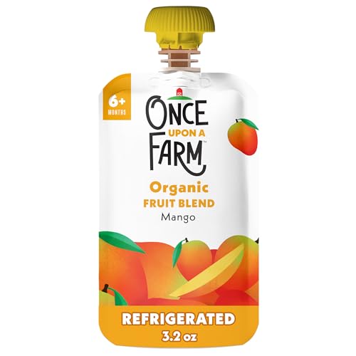Once Upon a Farm Organic Mango Baby Fruit Blend Sgl 3.2 OZ