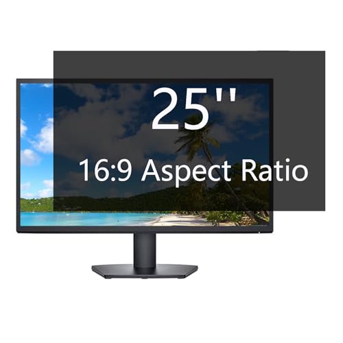 25 Inch Privacy Screen Filter for Desktop Computer Widescreen Monitor - Anti-Glare, Blocks 96% UV,Anti-Scratch with 16:9 Aspect Ratio