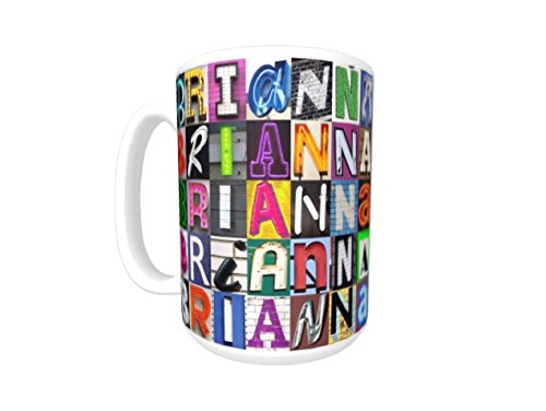 BRIANNA Coffee Mug / Cup - using photos of sign