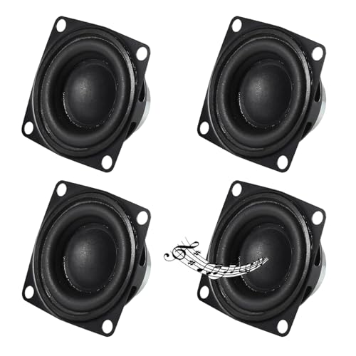 ALMOCN 4PCS 2" 4Ohm 10W DIY Small Full Range Audio Speaker Stereo Woofer Loudspeaker for Arduino and DIY Speaker
