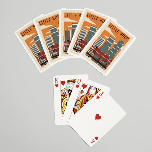 Baraja Little Rock Arkansas, 52 cartas poker miniatura 7